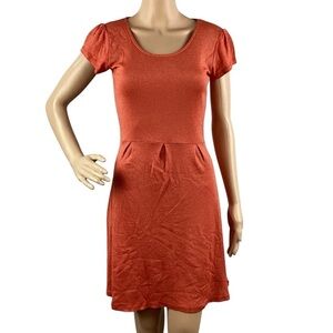 Michael Stars High Waist Scoop Neck Dress Size OS Lobster Shine